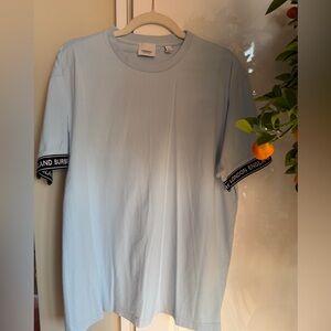 Burberry Pale Blue Crewneck Logo Tee